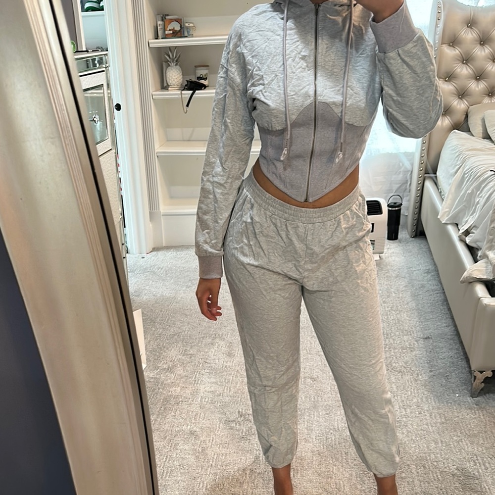 Gray Women's Jogger Set